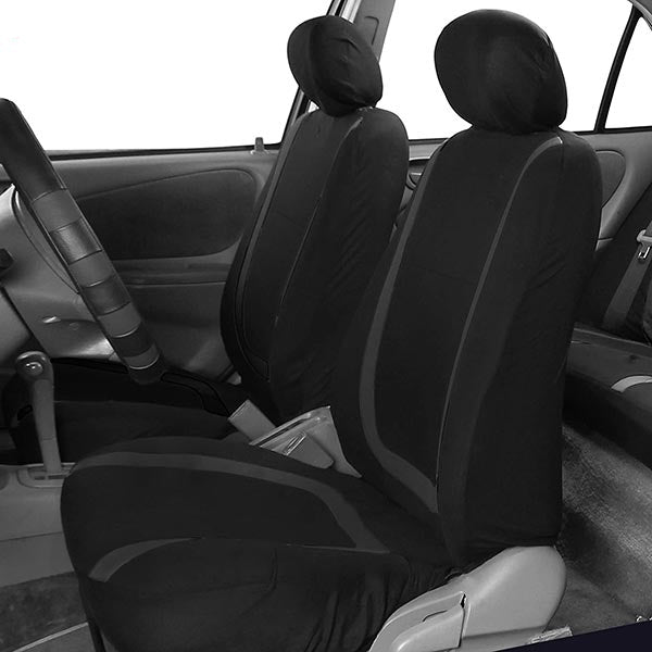 9-Piece Universal Car Seat Covers – AutoLuxe-Gray-The Livary