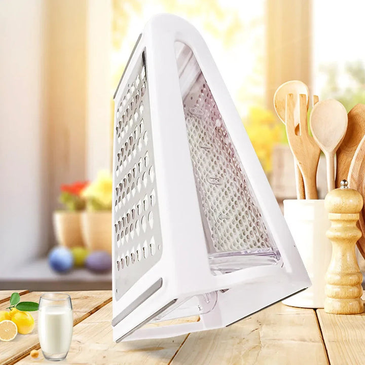 Double-sided kitchen grater with collection tray - GratoRasp-The Livary