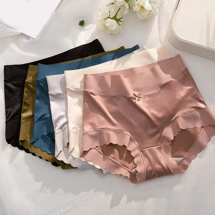 Seamless Satin Ladies' Briefs - Emliy-Mix colours-5+5 FREE! (10-Pack)-M (40-60kg)-The Livary