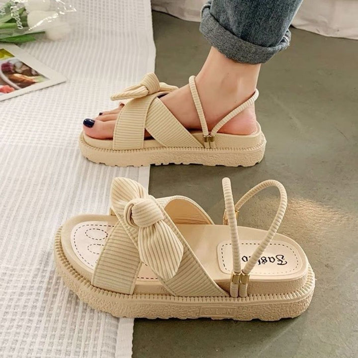 Comfortable summer sandals for women – Liana-Beige-2.5-The Livary