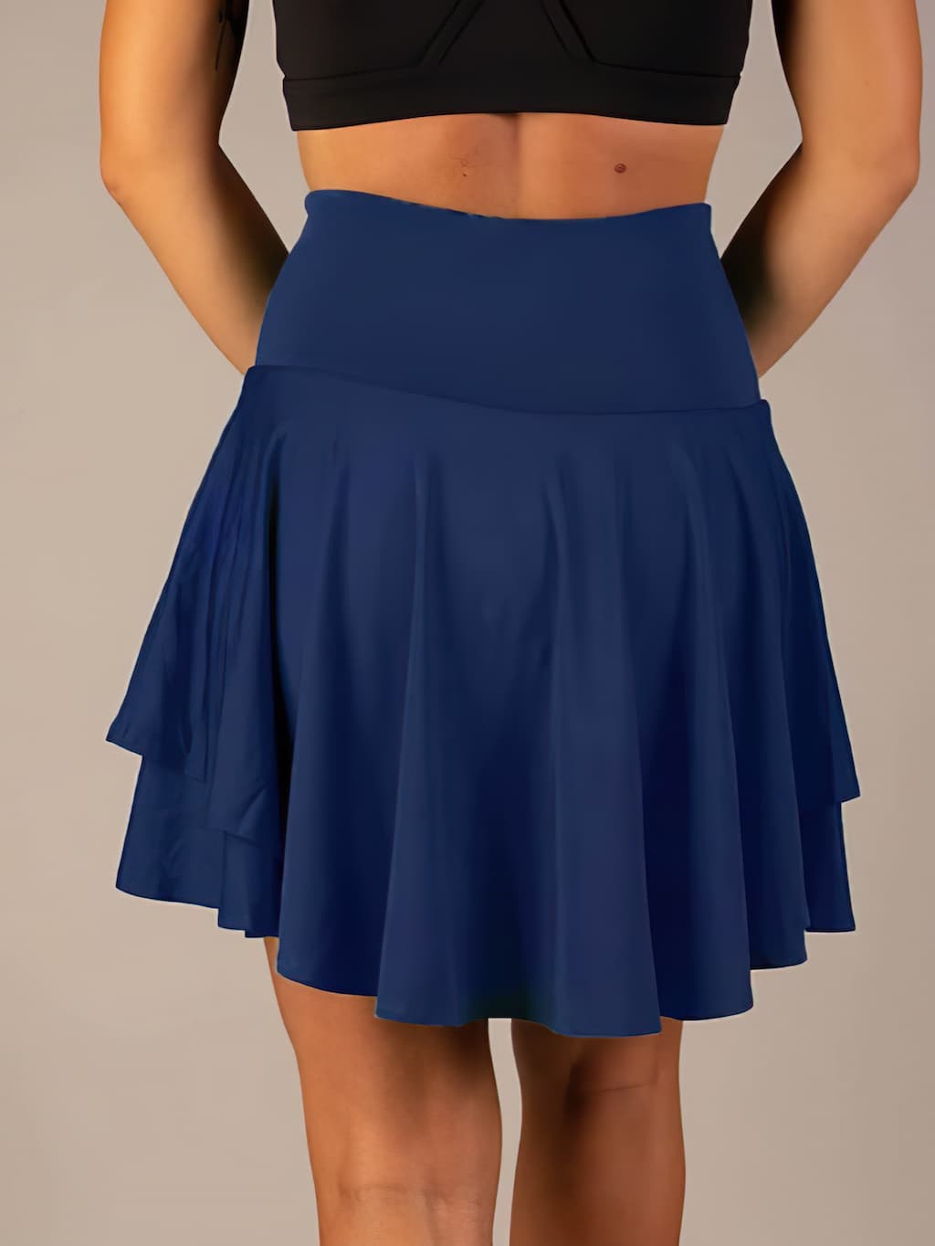 Sporty & Functional Women's Tennis Skirt with Shorts and Pockets – Maja-Blue-S-The Livary