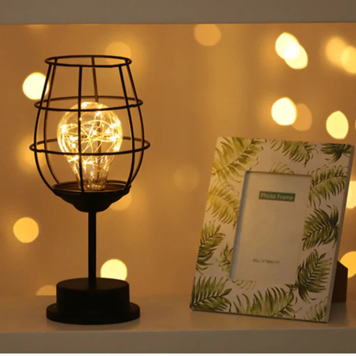 Luxury Table Lamp - LumiGris-Wine glass-The Livary