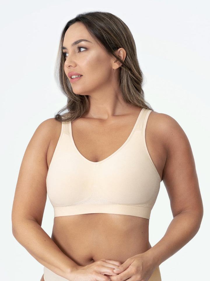 Shapewear Sports Bra – Elena-Beige-M-The Livary