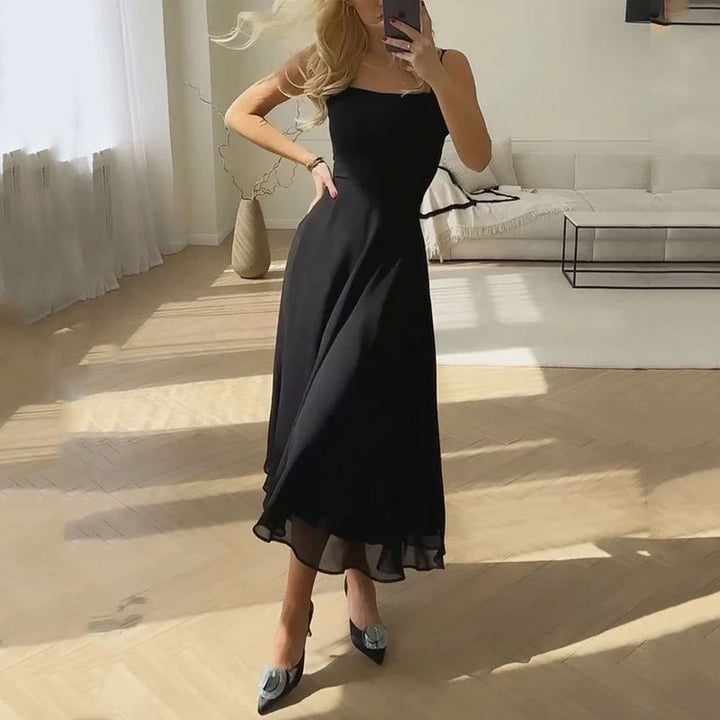 Timeless Sleeveless Dress - Sofia-Black-XS-The Livary