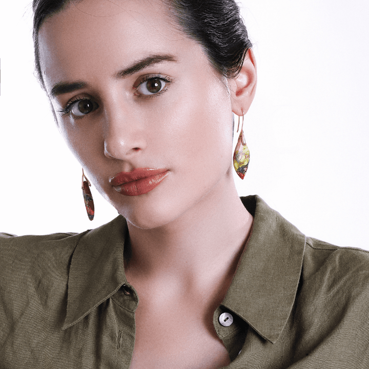 Regaliet Drop Earrings - Amaris-Gold-The Livary