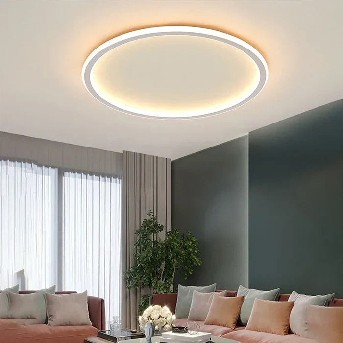 Scandinavian Round Ceiling Lamp - AuroraSphere