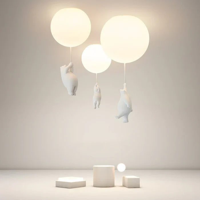 Children's Ceiling Lamp with Bear and Balloon - CloudBear