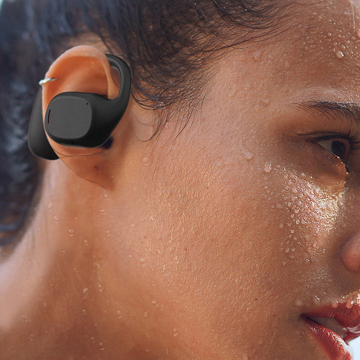 Wireless Earbuds with Open Design - AirBeat Flex-Black-The Livary