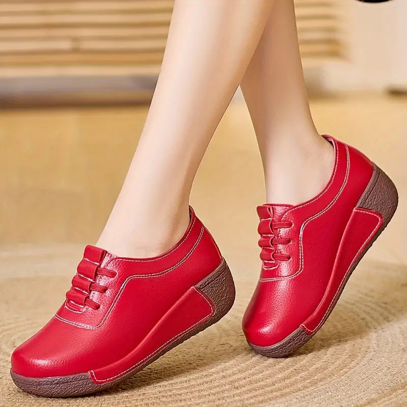 Trendy Women's Tennis Shoes - Marisela-Red-2.5-The Livary