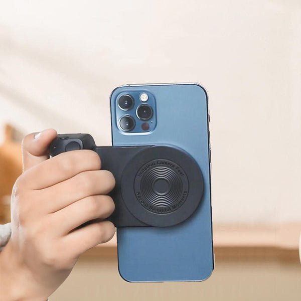 Magnetic Grip & Wireless Charger in One - Griply-Black-The Livary