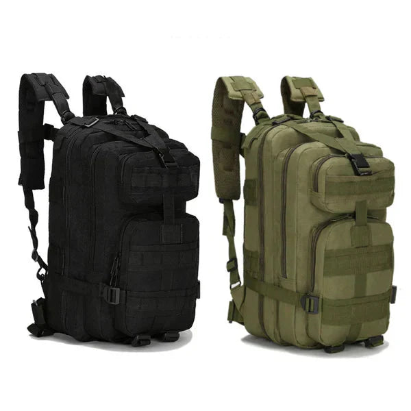 Complete Emergency Package in Tactical Backpack (20L) - CrisisKit-Black-The Livary