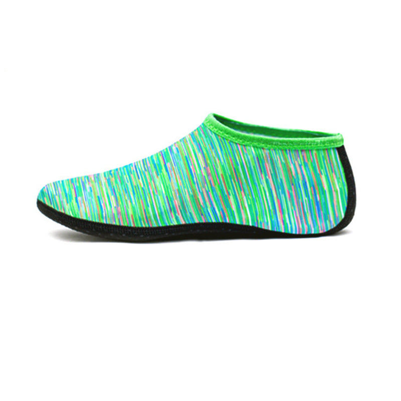 Quick-Drying Unisex Water Shoes - WaveStep-Striped Green-XS-The Livary