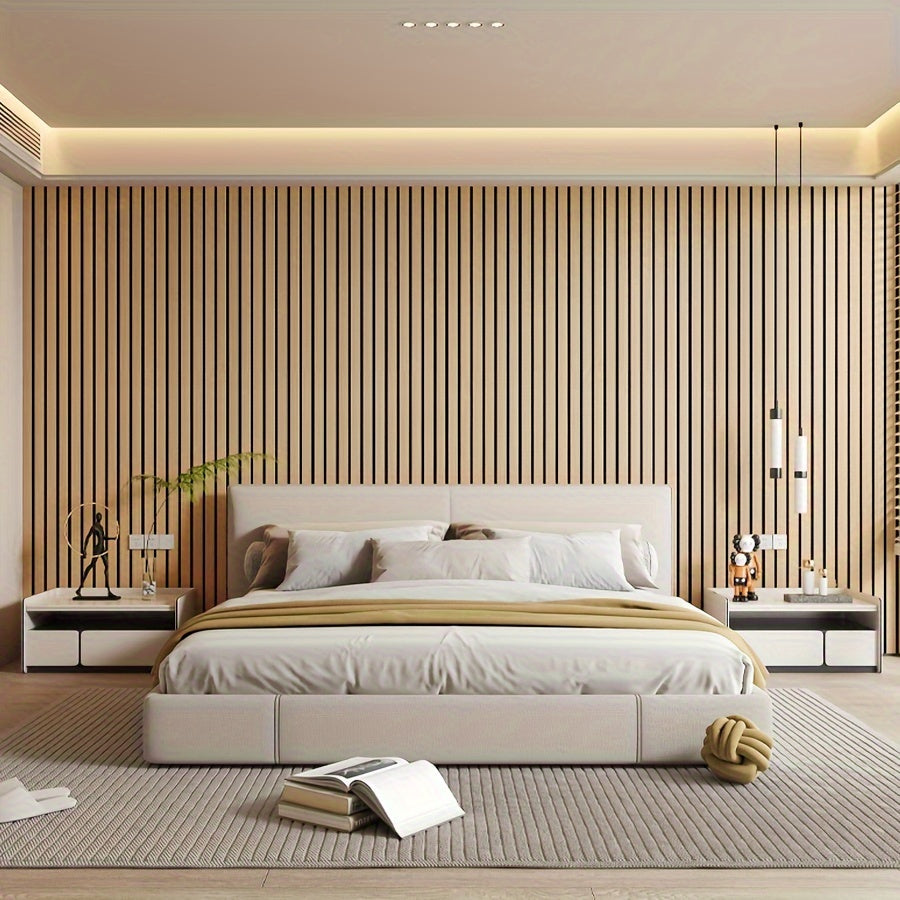 3D Self-adhesive Wall Panels with Realistic Wood Appearance - Wallvera-Light brown-1 roll-The Livary