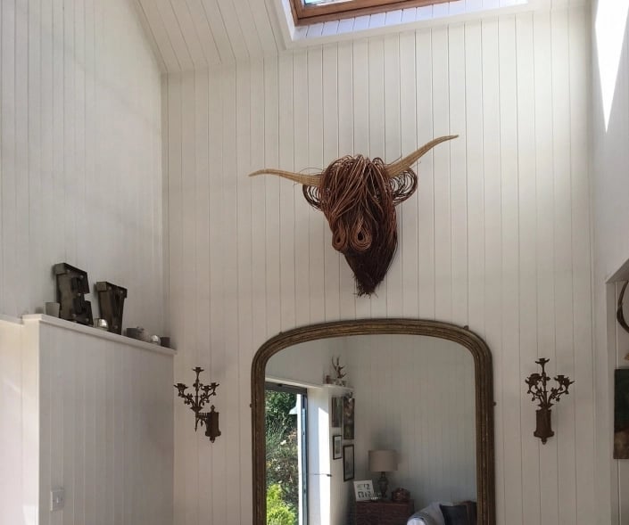 Cow Wall Sculpture – Bowie-The Livary