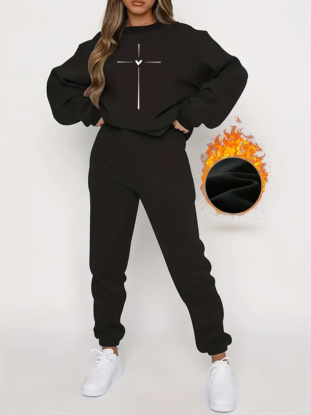 Comfortable Ladies' Tracksuit - Ivy-Black-S-The Livary