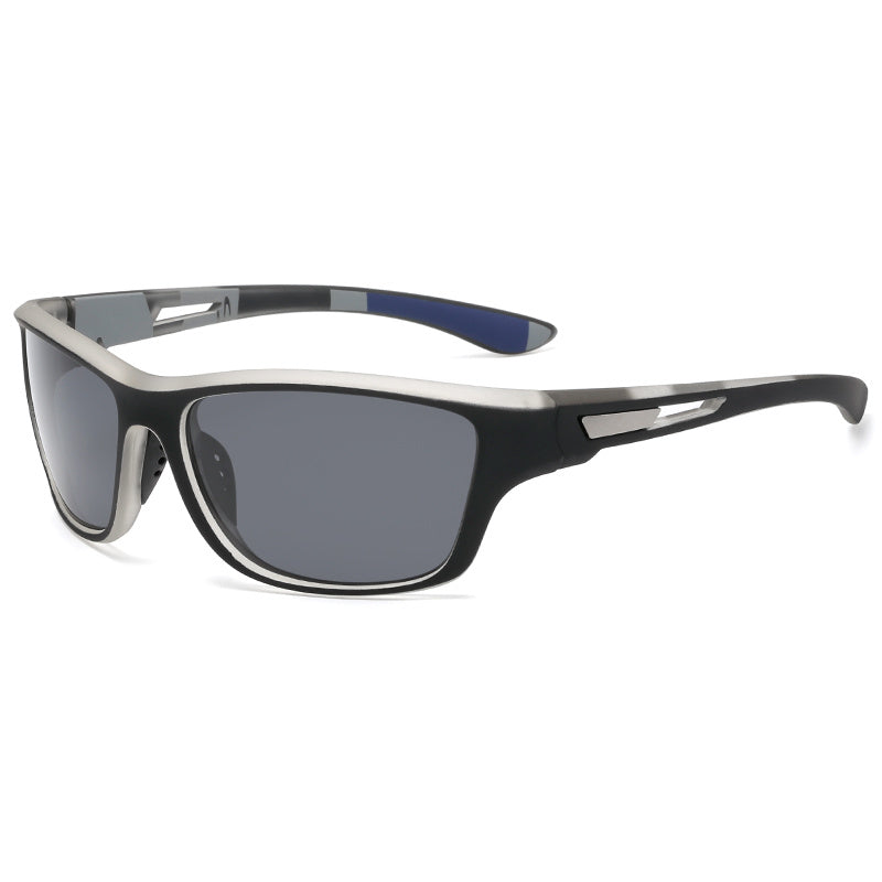 Sporty men's sunglasses with polarized lenses & UV400 protection – Vayron-Grey-The Livary