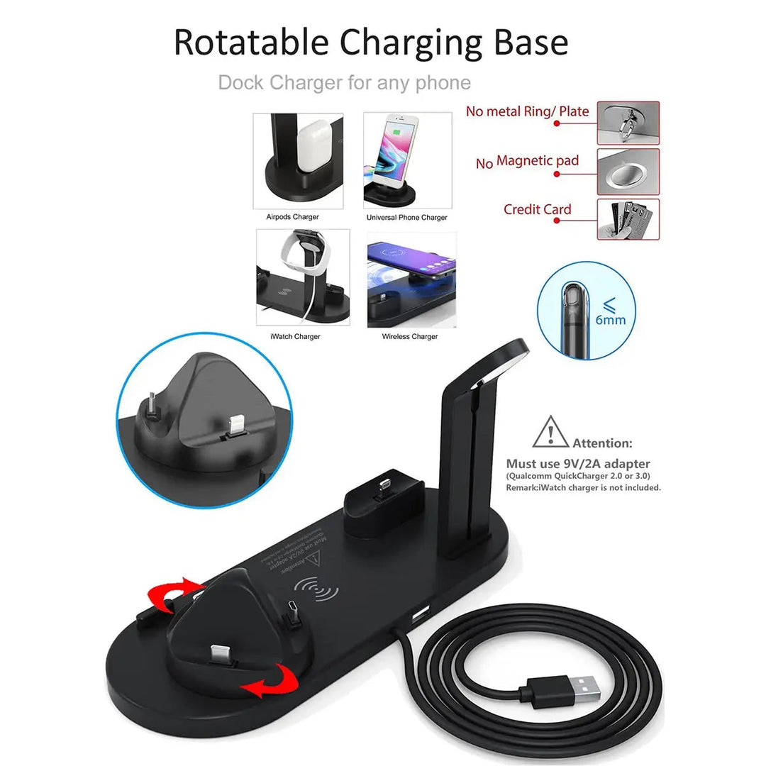 Wireless Charging Station – Chargix-White-The Livary