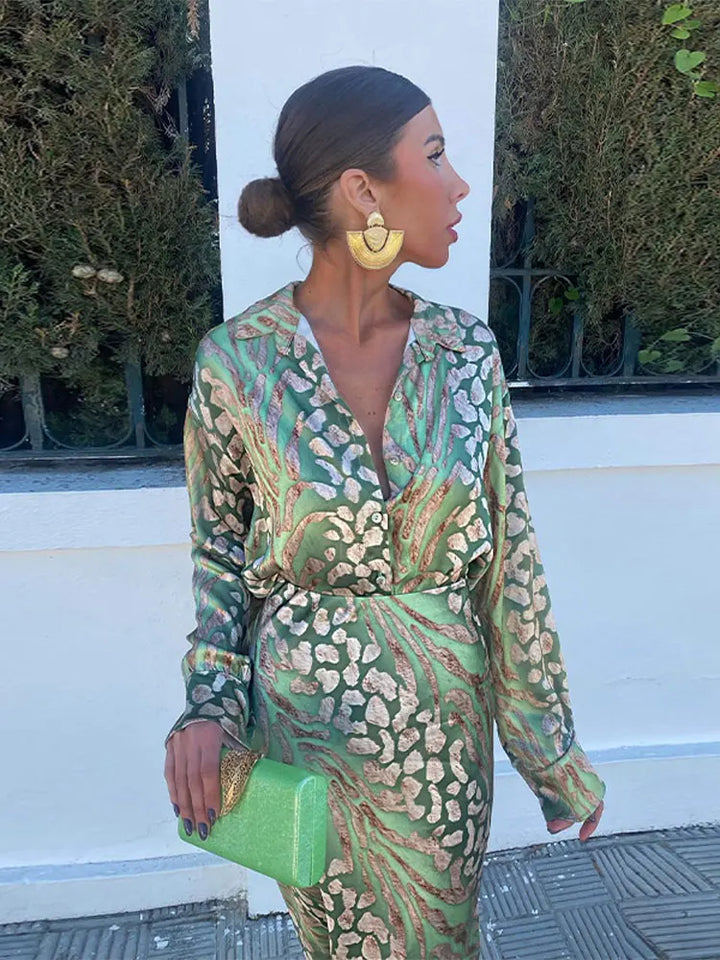 Colourful Summer Set with Luxury Pattern - Elena-Green-S-The Livary