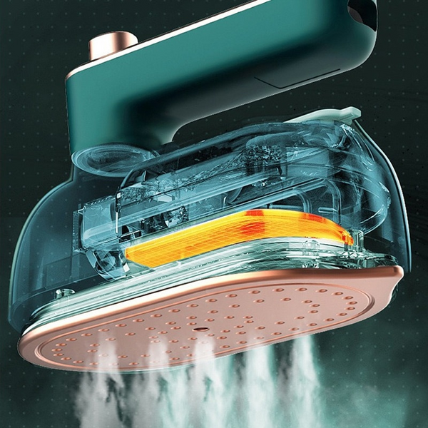Portable Steam Iron - SteamEase-Green-The Livary