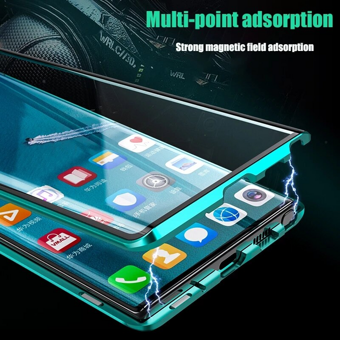 Magnetic Glass Samsung Case – Fortiq-Black-S24Ultra-The Livary