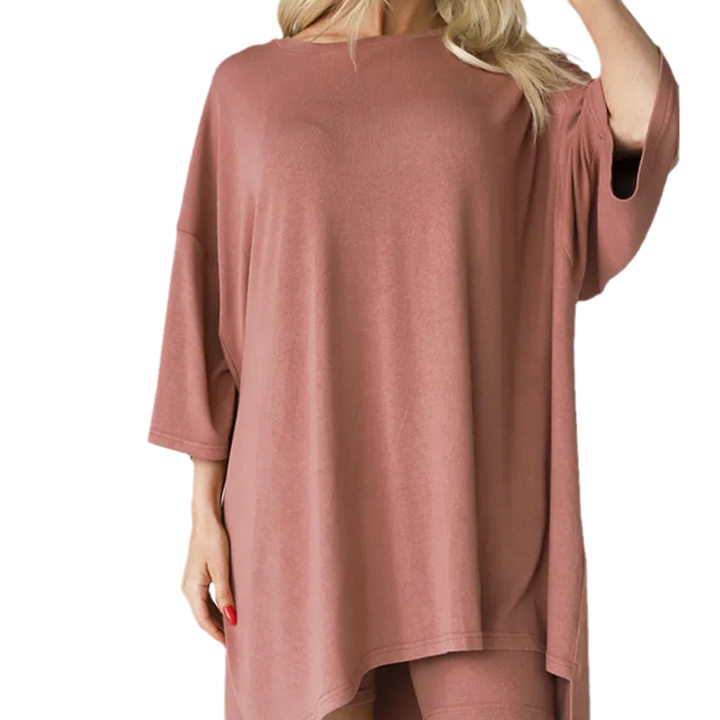 Two-piece lounge and leisurewear for women – Fenja-Pink-S-The Livary