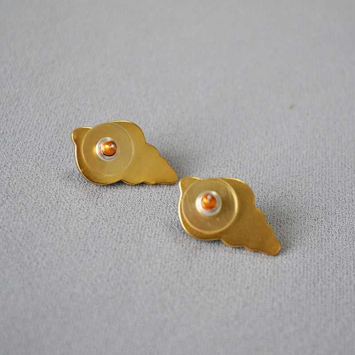 Sea Blue Shell Earrings - Marina-The Livary