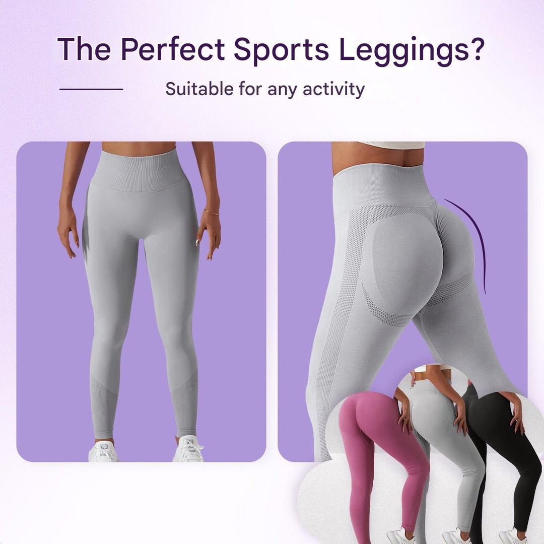 High Waist Ladies' Sports Leggings – FlexFit-Black-S-The Livary