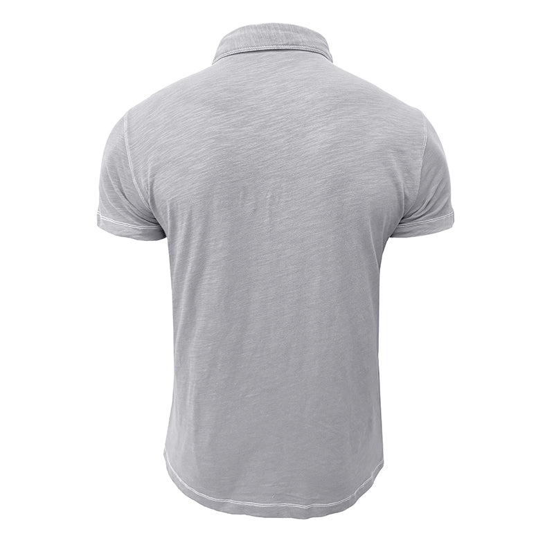 Men's Polo Shirt made of Soft Cotton – Matteo-Light blue-S-The Livary