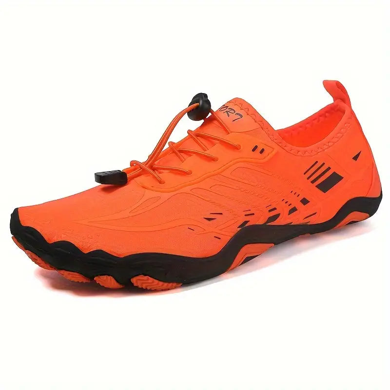 Stylish Ladies Barefoot Sneakers - BreezeStep-Orange-2.5-The Livary