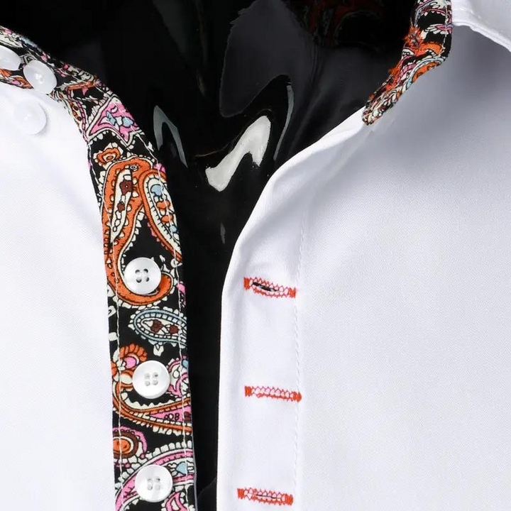 Elegant party shirt for men – Matteo-White-S-The Livary