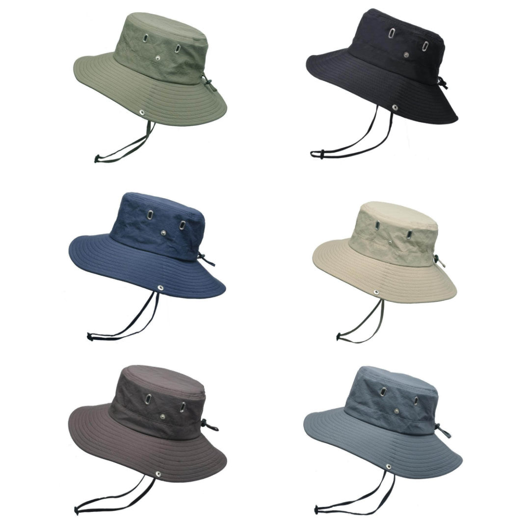 Water-repellent outdoor bucket hat with UV protection – ShieldFlex Pro-Green-The Livary