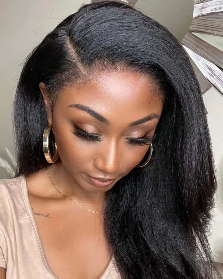 Black HD Lace Wig with Curly Edges – Imani-The Livary