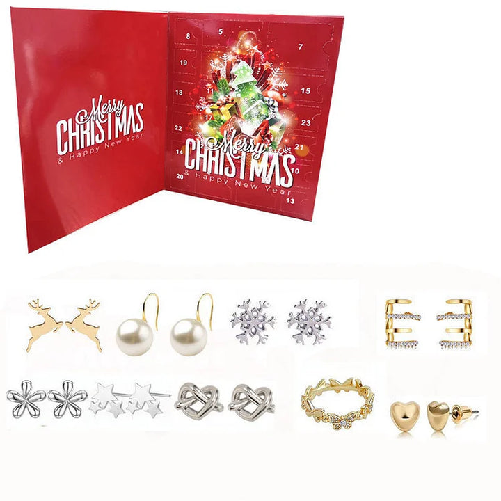 Gold/Silver Jewelry Advent Calendar - Livia-Box A-The Livary