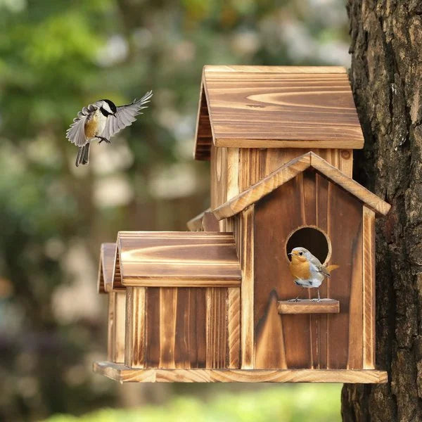6 Cats Handmade Birdhouse - NestHaven-The Livary