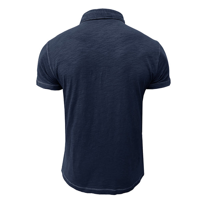 Men's Polo Shirt made of Soft Cotton – Matteo-Light blue-S-The Livary