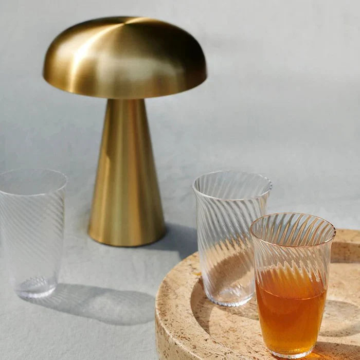 Stylish Portable Table Lamp - ShroomLite-Gold-The Livary