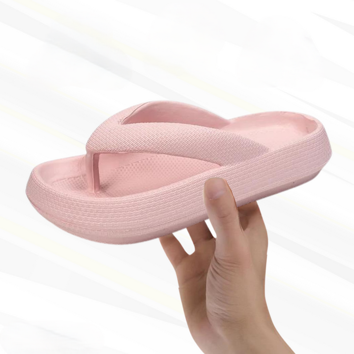 Orthopaedic Comfort Flip-Flops – Elara-Pink-3.5-4-The Livary