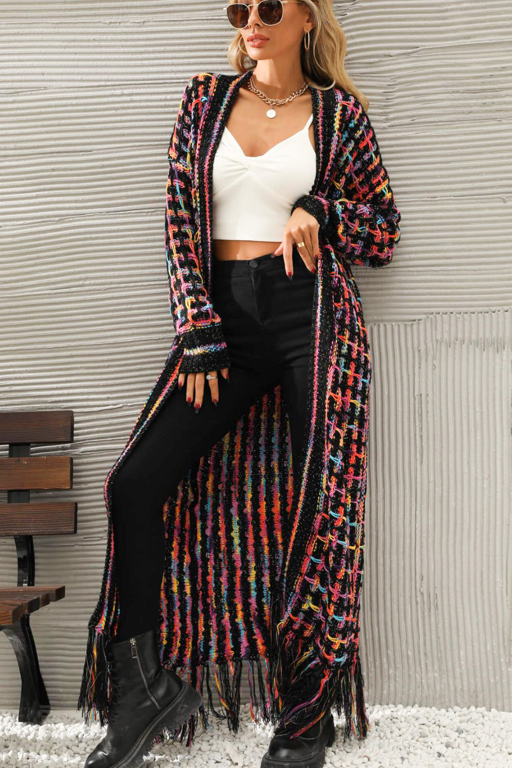 Vintage Lang Vest - Livia-Multicoloured (almost sold out)-S-The Livary