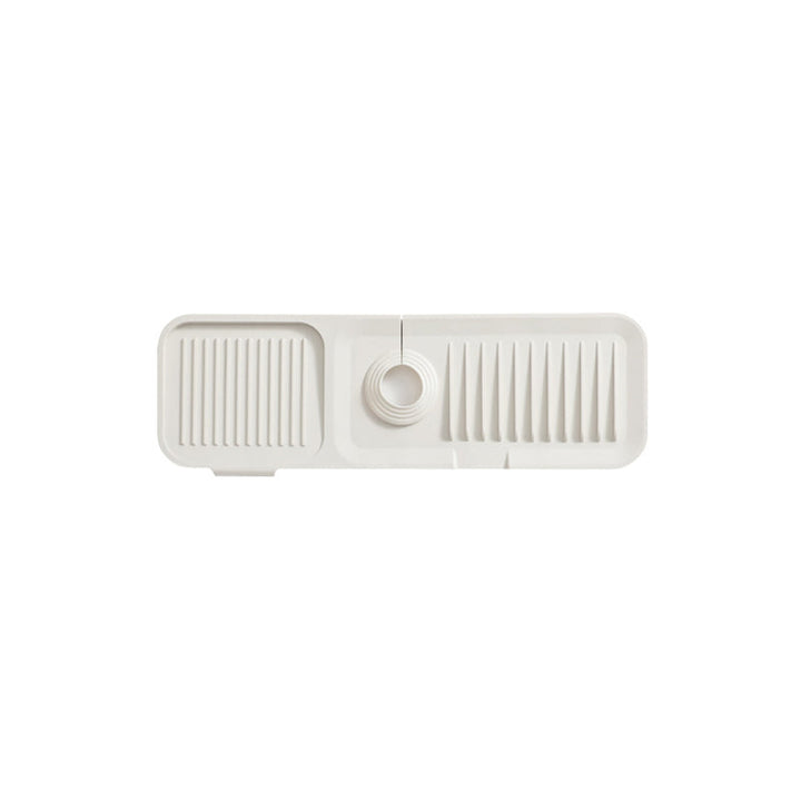 Silicone Draining Mat with Self-Drainage – DripGuard-White-Small-The Livary