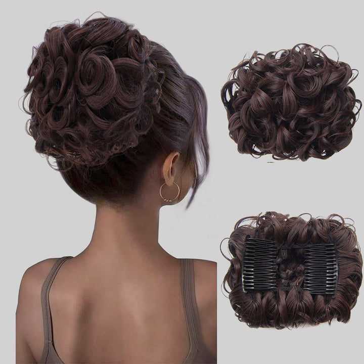 Curly Knot Hair Extension – FluffyFix-01#-The Livary