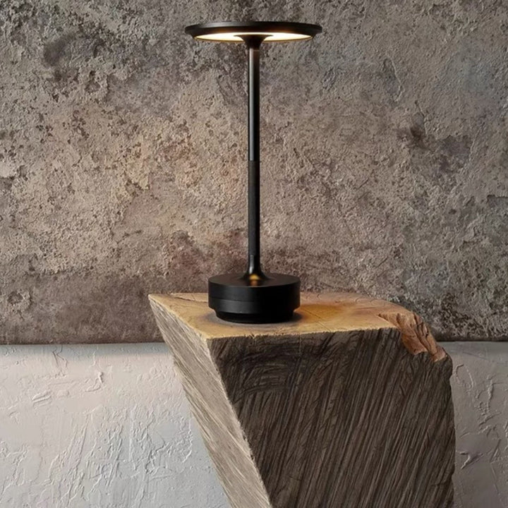 Japanese Style LED Touch Table Lamp - ZenLight-Black-Style A-The Livary