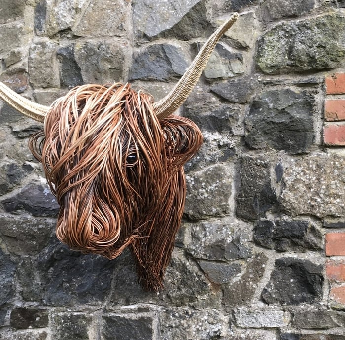 Cow Wall Sculpture – Bowie-The Livary