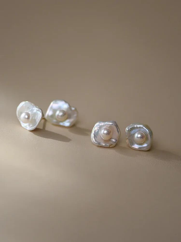 Baroque Pearl Earrings - Noa-The Livary