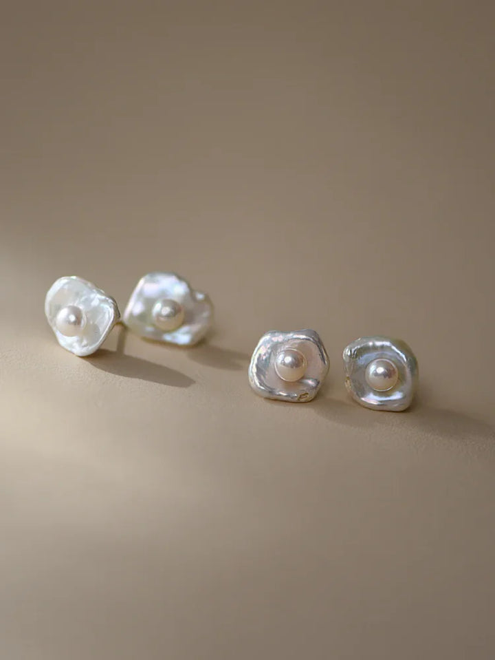 Baroque Pearl Earrings - Noa-The Livary