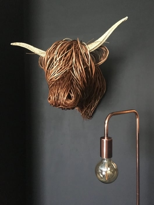 Cow Wall Sculpture – Bowie-The Livary