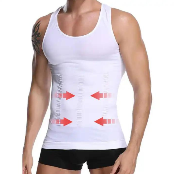 Corrective Shirt with Shaping Effect – Noah-Black-M (50-65kg)-The Livary
