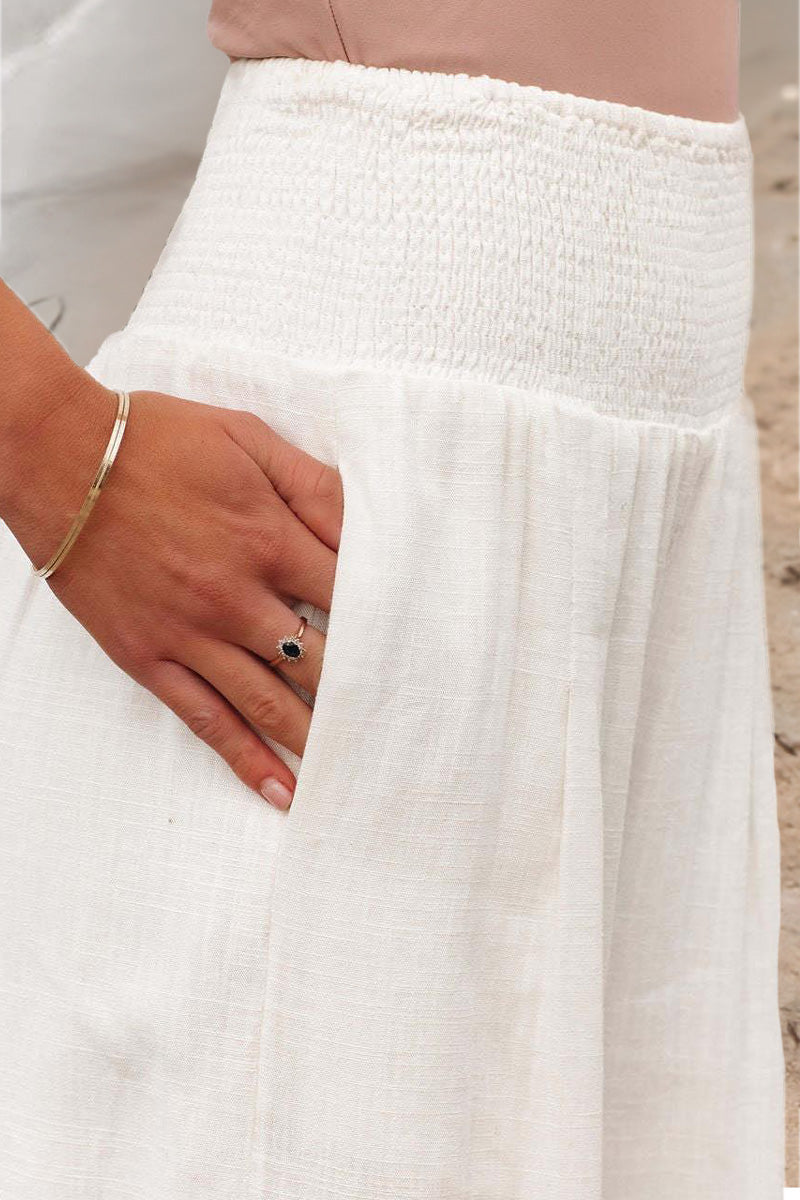 Elegant Palazzo Pants with Boho Flair – Yasmin-Pink-S-The Livary