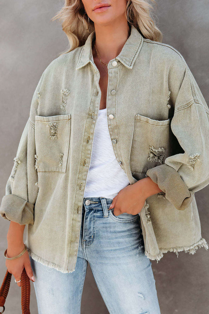 Denim jacket with character – Leona-S-The Livary