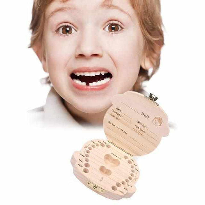 Wooden Tooth Box for Precious Memories - Tooth Treasure (1+1 FREE)-Boy-The Livary