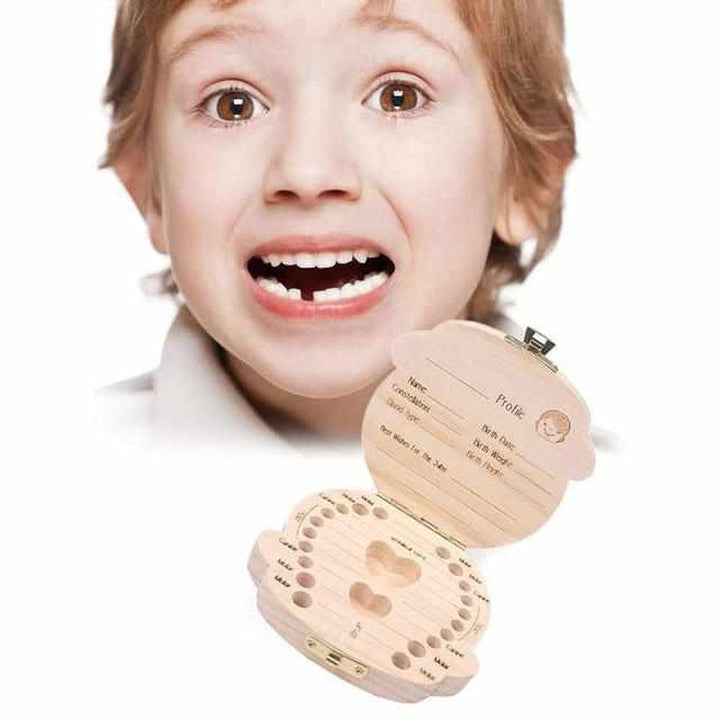 Wooden Tooth Box for Precious Memories - Tooth Treasure (1+1 FREE)-Boy-The Livary